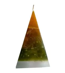 Vela Piramidal Colores Combinados 2 - Velas e Insumos León