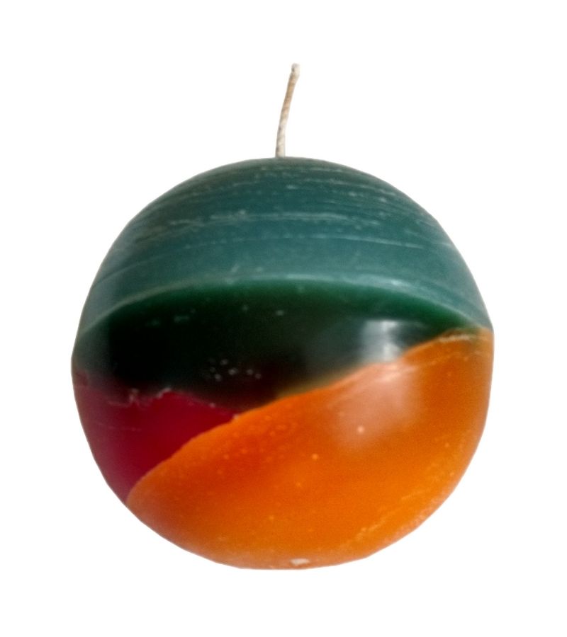 Vela aromatizada esférica colores combinados - Velas e Insumos León