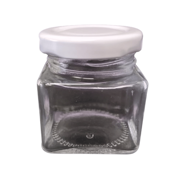 frasco de vidrio cuadrado para velas 80 ml - Velas e Insumos León