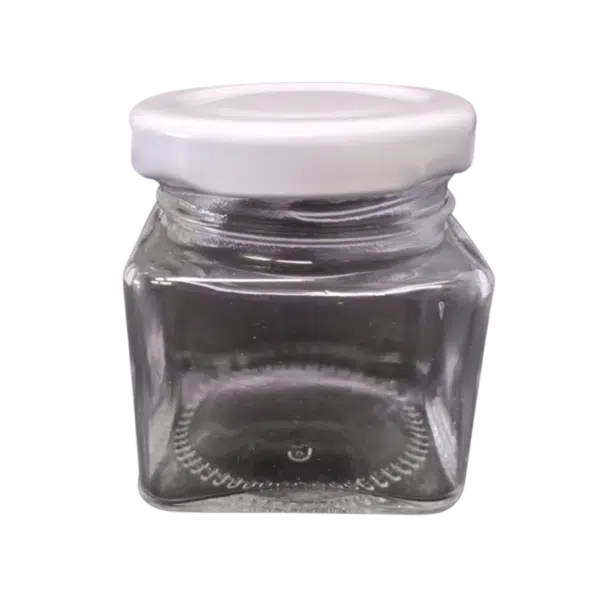 frasco de vidrio cuadrado para velas 80 ml - Velas e Insumos León