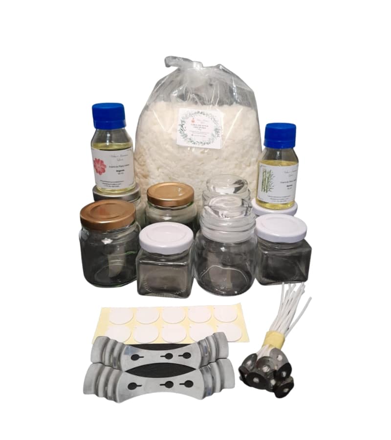 Kit Inicia MÁS - kit de 2 kilos para hacer velas de soja aromáticas