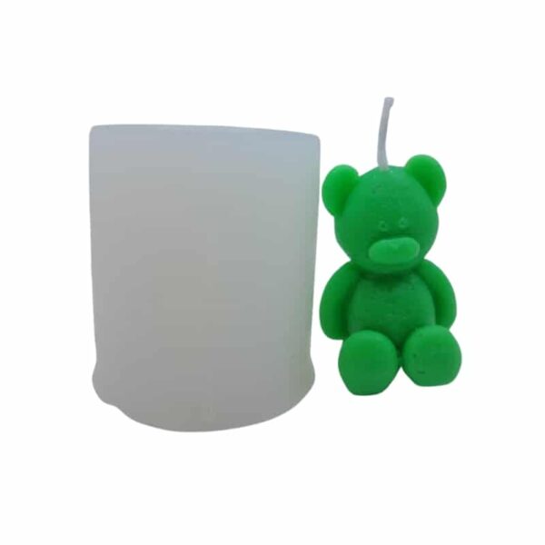 Molde de silicona oso pequeño para velas - Velas e Insumos León - Venta de moldes de silicona para velas