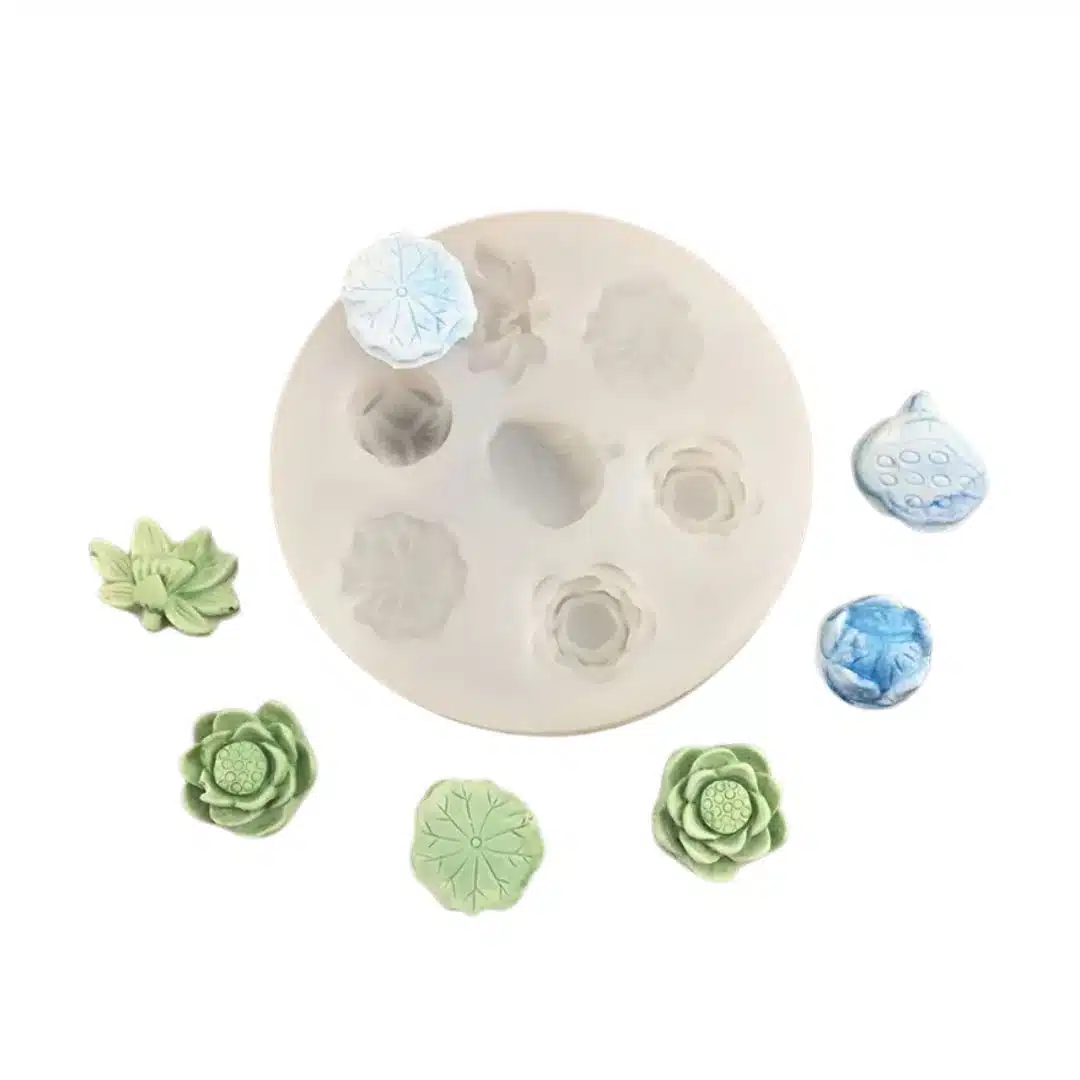 Molde de Silicona Flores Decorativas Para Velas 2 - Velas e Insumos León