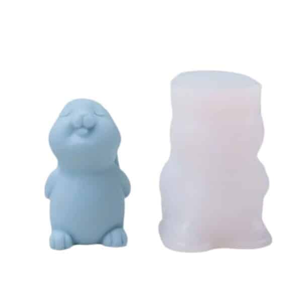 Molde silicona conejito para velas - Velas e Insumos León