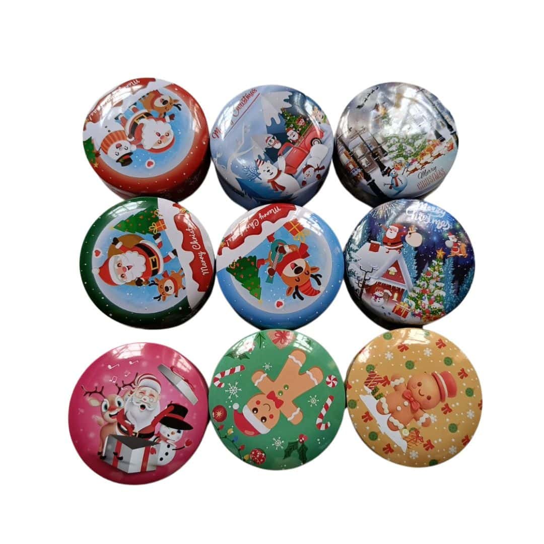 Lata Navideña Aluminio para Velas 60ml - Velas e Insumos León