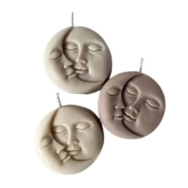 Molde de Silicona Sol y Luna - Velas e Insumos León