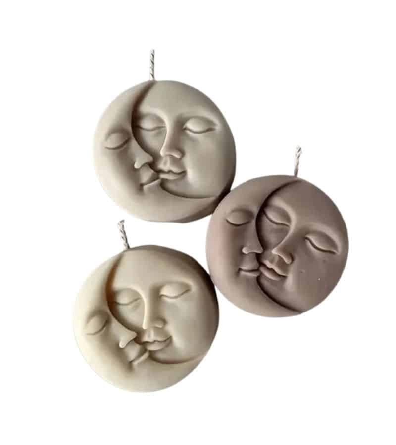 Molde de Silicona Sol y Luna - Velas e Insumos León