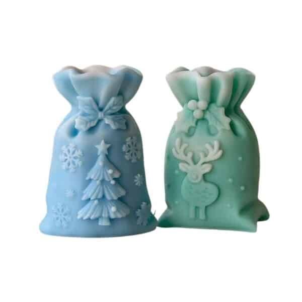 Molde de silicona bolsa navideña - Velas e Insumos León