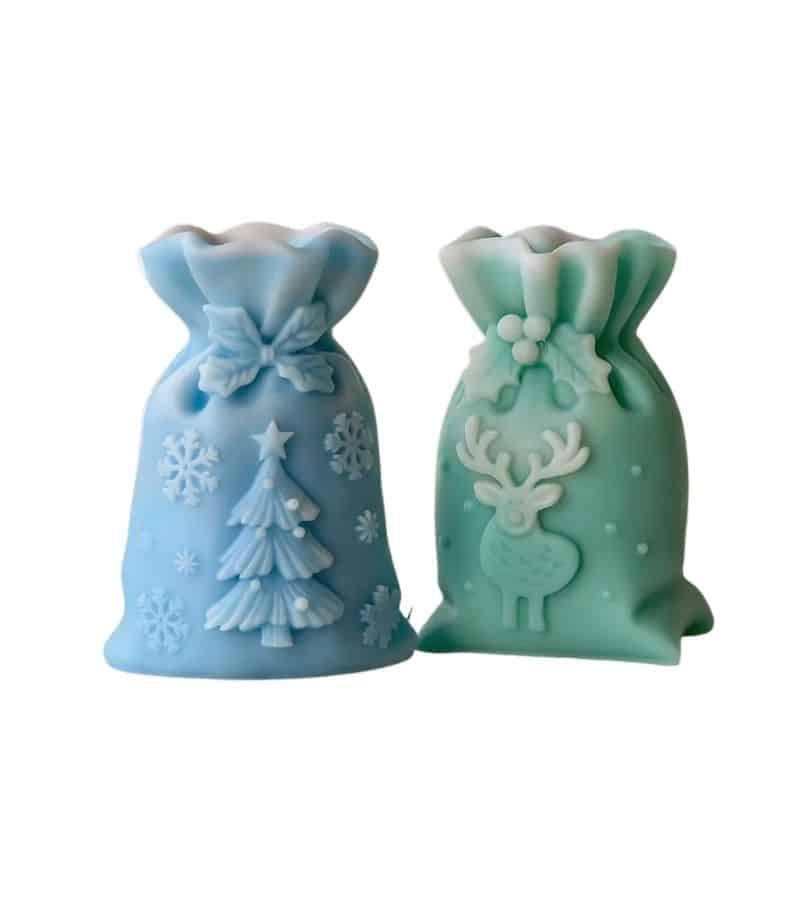 Molde de silicona bolsa navideña - Velas e Insumos León