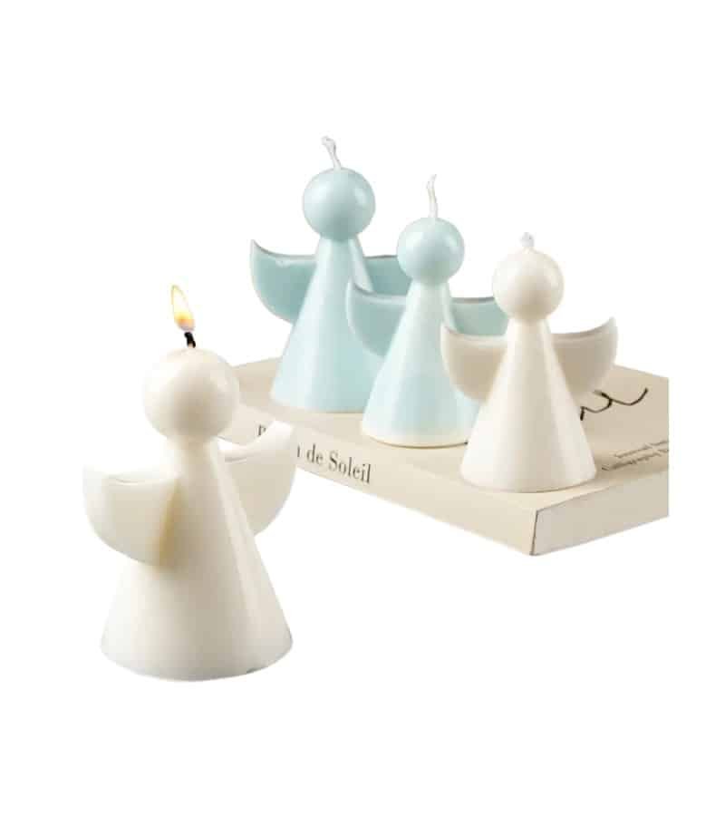 molde de silicona ángel - diseño minimalista - Velas e Insumos León