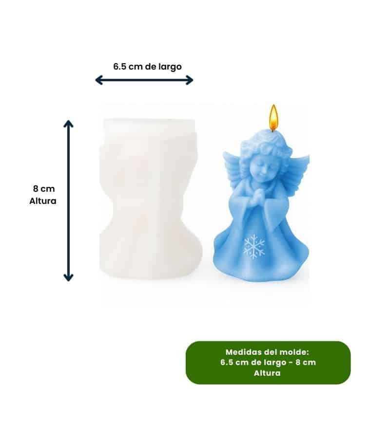Molde de Silicona Angelito En Oración - Velas e Insumos León
