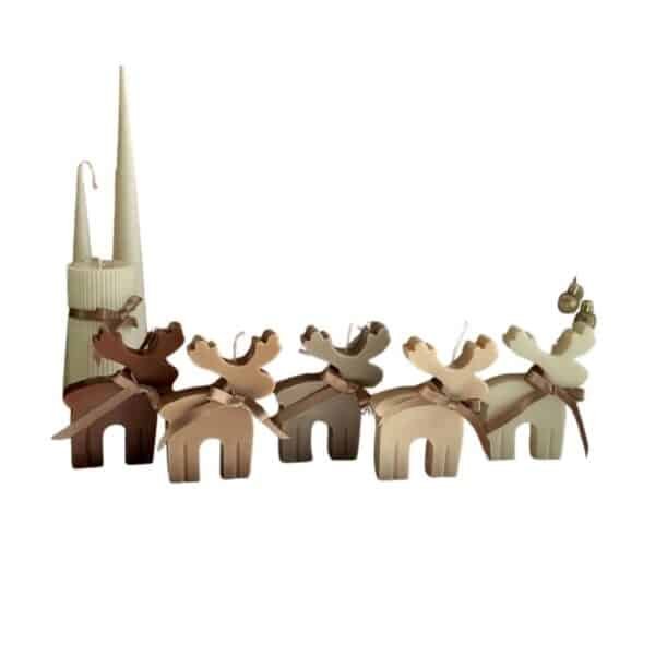 Molde de silicona 2D navideño Reno 2 - Velas e Insumos León