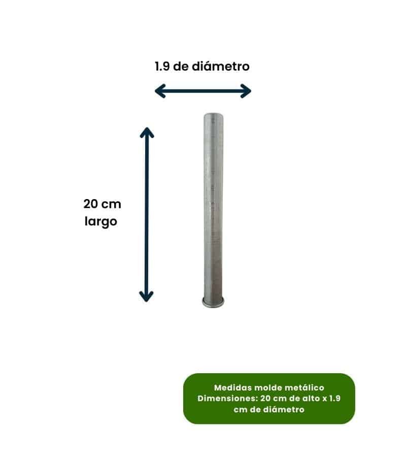 Molde Metálico Para Velas Candelabro 20 cm - Velas e Insumos León