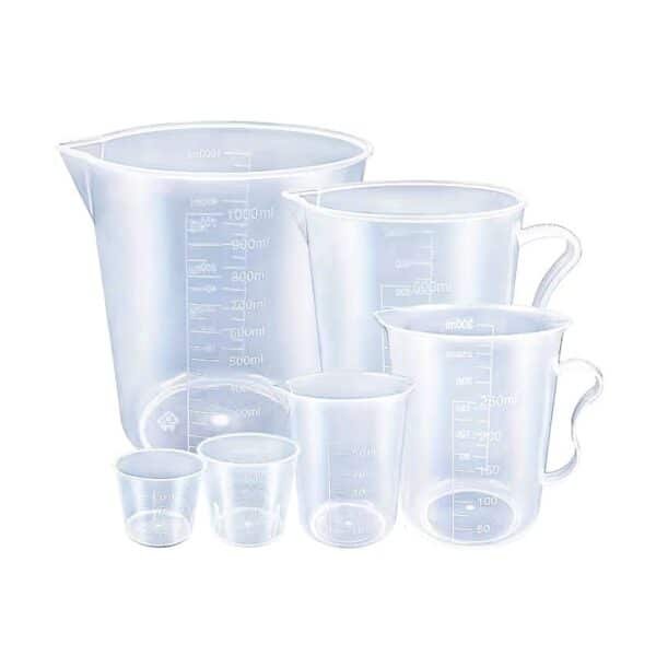 Tazas Medidora de Plástico -6 piezas - Velas e Insumos León