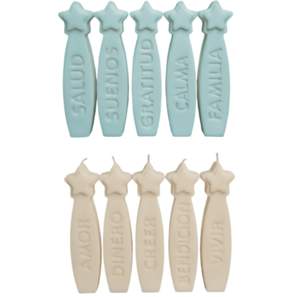 Molde De Silicona Velas De Los Deseos 2D - Velas e Insumos León - Molde para velitas de los deseos - Molde de silicona velitas de deseos - Molde para vela deseos